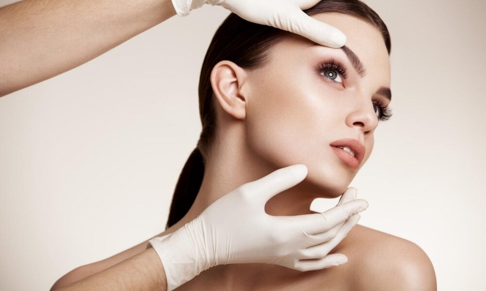 woman having a cosmetic surgery